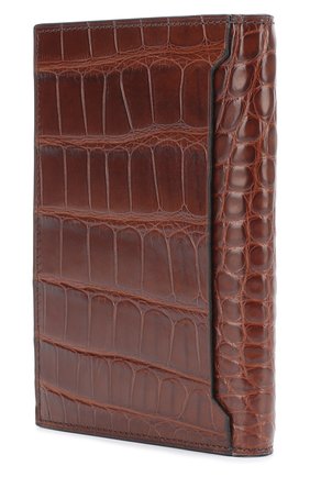 Мужская обложка из кожи аллигатора BRIONI темно-коричневого цвета по цене 159000 руб., арт. 0HAP/06720 | Фото 2 Мужская обложка из кожи аллигатора BRIONI темно-коричневого цвета, арт. 0HAP/06720 | Фото 2