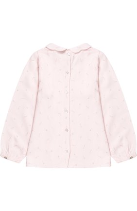Детский блуза из вискозы с принтом TARTINE ET CHOCOLAT розового цвета, арт. TK12041/1M-18M | Фото 2 (Материал внешний: Вискоза; Рукава: Длинные; Статус проверки: Проверена категория, Проверено)
