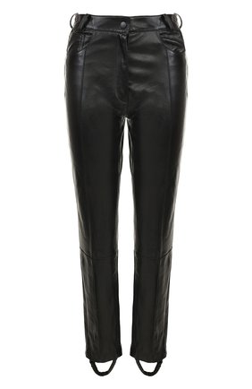 Женские черные кожаные брюки со штрипками Magda Butrym, арт. BENS0N PANTS BLACK купить в ЦУМ | Фото №1 Кожаные брюки со штрипками Magda Butrym черные | Фото №1