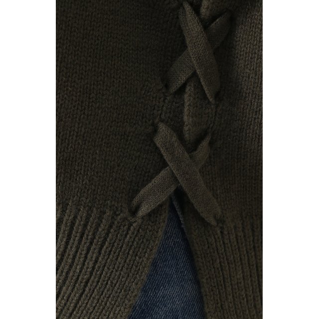 фото Кашемировый пуловер свободного кроя с круглым вырезом vince