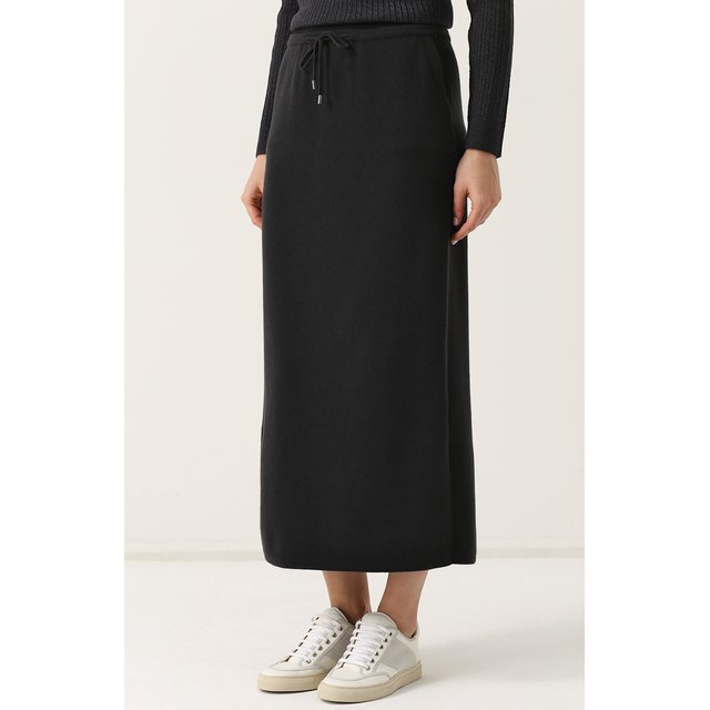 Кашемировая юбка-миди с карманами Loro Piana FAG4326 Фото 3