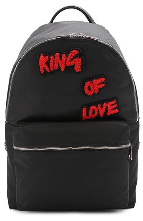 Мужской черный текстильный рюкзак с контрастными нашивками Dolce & Gabbana, арт. 0115/BM1419/AM687 купить в ЦУМ | Фото №1 Текстильный рюкзак с контрастными нашивками Dolce & Gabbana черный | Фото №1