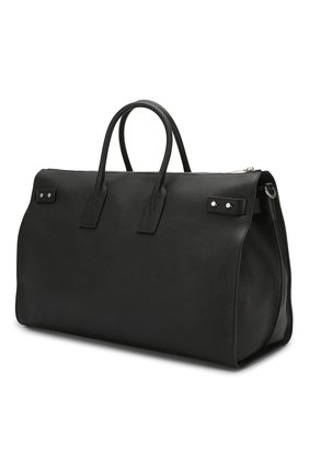 Мужская черная кожаная дорожная сумка с плечевым ремнем Saint Laurent, арт. 480584/DTI0E купить в ЦУМ | Фото №3 Кожаная дорожная сумка с плечевым ремнем Saint Laurent черная | Фото №3