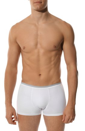 Мужские хлопковые боксеры с широкой резинкой ZIMMERLI белого цвета по цене 6580 руб., арт. 172-1464 | Фото 2 Мужские хлопковые боксеры с широкой резинкой ZIMMERLI белого цвета, арт. 172-1464 | Фото 2