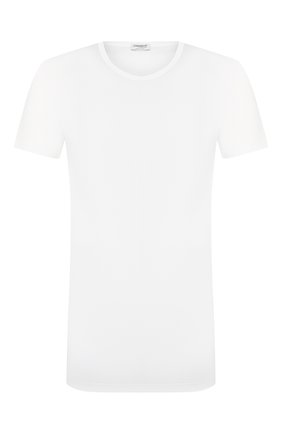 Мужская хлопковая футболка  ZIMMERLI белого цвета, арт. 252-8125 | Фото 1 (Рукава: Короткие; Длина (для топов): Стандартные; Материал внешний: Хлопок; Мужское Кросс-КТ: Футболка-белье; Кросс-КТ: домашняя одежда; Статус проверки: Проверена категория)