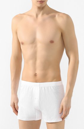 Мужские хлопковые боксеры ZIMMERLI белого цвета по цене 11150 руб., арт. 286-1446 | Фото 2 Мужские хлопковые боксеры ZIMMERLI белого цвета, арт. 286-1446 | Фото 2