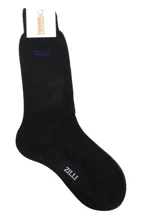 Мужские хлопковые носки ZILLI черного цвета по цене 3170 руб., арт. 612C009RI1434 | Фото 1 Мужские хлопковые носки ZILLI черного цвета, арт. 612C009RI1434 | Фото 1
