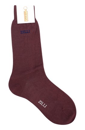 Мужские хлопковые носки ZILLI красного цвета, арт. 612C009RI1434 | Фото 1 (Материал внешний: Хлопок; Кросс-КТ: бельё)