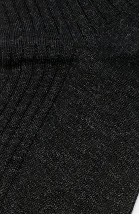 Мужские шерстяные носки FALKE темно-серого цвета, арт. 14449 | Фото 2 (Материал внешний: Шерсть; Статус проверки: Проверено, Проверена категория; Кросс-КТ: бельё)