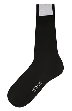 Мужские носки из шерсти и шелка FALKE черного цвета, арт. 14451 | Фото 1 (Статус проверки: Проверена категория; Материал внешний: Шерсть; Кросс-КТ: бельё)