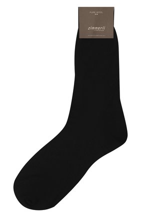 Мужские шерстяные носки ZIMMERLI черного цвета, арт. 2541 | Фото 1 (Материал внешний: Шерсть; Статус проверки: Проверено, Проверена категория; Кросс-КТ: бельё)