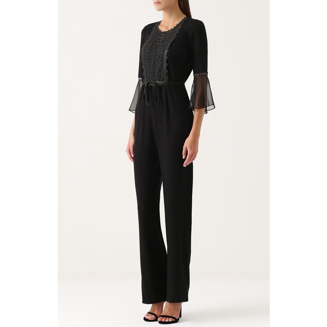 фото Приталенный комбинезон с укороченными рукавами elie tahari