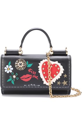 Кожаный чехол для iPhone 7 Plus на цепочке Dolce & Gabbana, цвет , арт. 0116/BI0869/AI534 в ЦУМ | Фото №4 Кожаный чехол для iPhone 7 Plus на цепочке Dolce & Gabbana | Фото №4