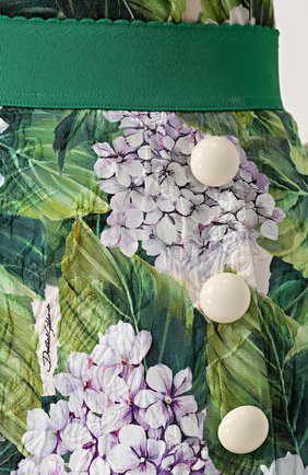 Женская зеленая мини-юбка с цветочным принтом и широким поясом Dolce & Gabbana, арт. 0102/F4AZIT/FSM6R купить в ЦУМ | Фото №5 Мини-юбка с цветочным принтом и широким поясом Dolce & Gabbana зеленая | Фото №5