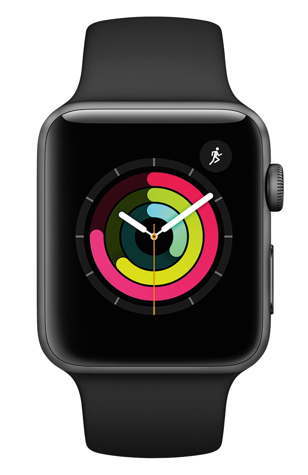 Смарт-часы apple watch series 3 (gps) 42mm space gray aluminum case with black sport band APPLE черного цвета, арт. MQL12RU/A | Фото 2 (Статус проверки: Проверена категория)