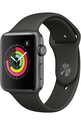 Apple Watch Series 3 (GPS) 42 mm Space Gray Aluminum Case with Gray Sport Band | Фото №1 Apple Watch Series 3 (GPS) 42 mm Space Gray Aluminum Case with Gray Sport Band | Фото №1