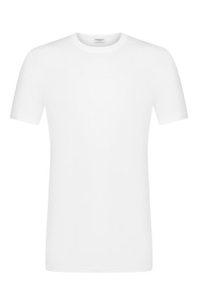 Мужская футболка ZIMMERLI белого цвета, арт. 700-1341 | Фото 1 (Длина (для топов): Стандартные; Рукава: Короткие; Материал внешний: Синтетический материал; Мужское Кросс-КТ: Футболка-белье; Статус проверки: Проверена категория; Кросс-КТ: домашняя одежда)