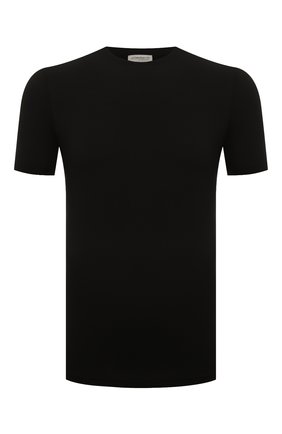 Мужская футболка ZIMMERLI черного цвета, арт. 700-1341 | Фото 1 (Статус проверки: Проверена категория; Рукава: Короткие; Длина (для топов): Стандартные; Материал внешний: Синтетический материал; Кросс-КТ: домашняя одежда; Мужское Кросс-КТ: Футболка-белье)