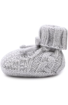 Носки из кашемира фактурной вязки Baby T светло-серого цвета, арт. 17AIC853SA в ЦУМ | Фото №1 Носки из кашемира фактурной вязки Baby T светло-серого цвета | Фото №1