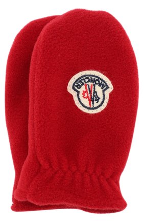 Детские варежки с логотипом бренда Moncler Enfant красного цвета, арт. C2-951-00509-05-80380 в ЦУМ | Фото №1 Детские варежки с логотипом бренда Moncler Enfant красного цвета | Фото №1