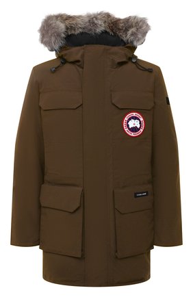 Мужская пуховая парка citadel с меховой отделкой CANADA GOOSE хаки цвета по цене 119500 руб., арт. 4567M | Фото 1 Мужская пуховая парка citadel с меховой отделкой CANADA GOOSE хаки цвета, арт. 4567M | Фото 1
