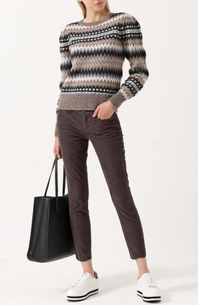 Женские бордовые укороченные вельветовые джинсы Current/Elliott, арт. 1280-2130 купить в ЦУМ | Фото №1 Укороченные вельветовые джинсы Current/Elliott бордовые | Фото №1