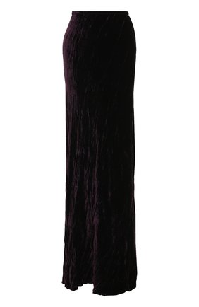 Женская фиолетовая однотонная бархатная юбка-макси Ann Demeulemeester, арт. 1702-1756-168-057 купить в ЦУМ | Фото №1 Однотонная бархатная юбка-макси Ann Demeulemeester фиолетовая | Фото №1