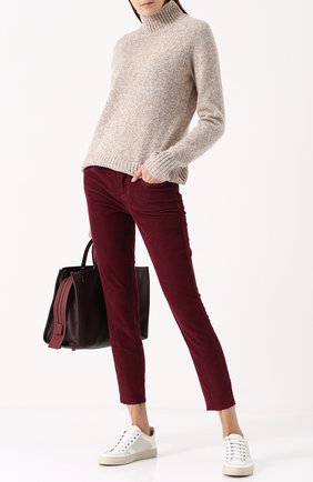 Женские бордовые укороченные вельветовые джинсы Current/Elliott, арт. 1280-2130 купить в ЦУМ | Фото №1 Укороченные вельветовые джинсы Current/Elliott бордовые | Фото №1