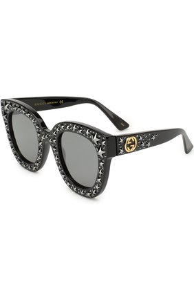 Женские солнцезащитные очки GUCCI черного цвета по цене 68000 руб., арт. GG0116 002 | Фото 1 Женские солнцезащитные очки GUCCI черного цвета, арт. GG0116 002 | Фото 1