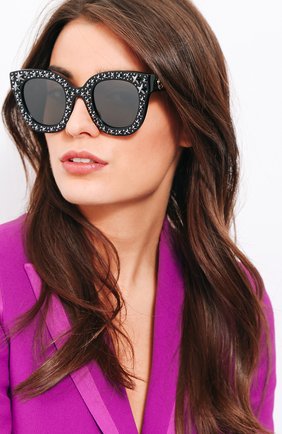 Женские солнцезащитные очки GUCCI черного цвета по цене 68000 руб., арт. GG0116 002 | Фото 2 Женские солнцезащитные очки GUCCI черного цвета, арт. GG0116 002 | Фото 2