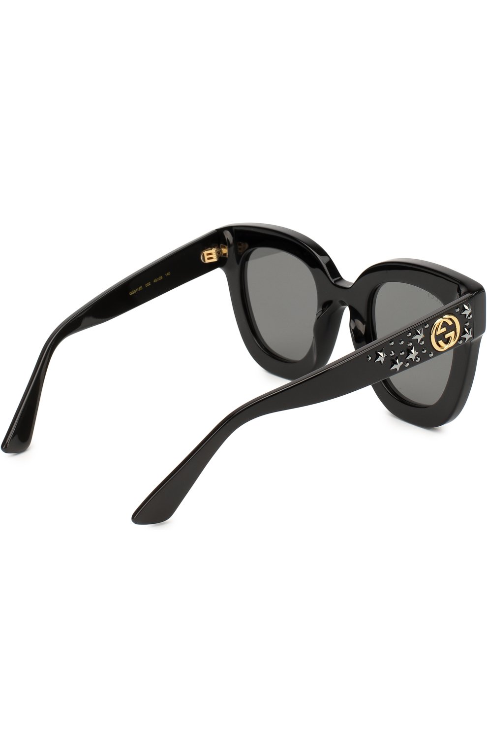 Женские солнцезащитные очки GUCCI черного цвета по цене 68000 руб., арт. GG0116 002 | Фото 4 Женские солнцезащитные очки GUCCI черного цвета, арт. GG0116 002 | Фото 4