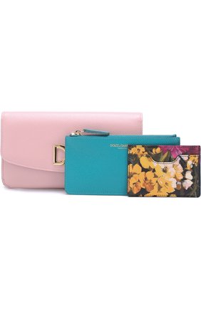 Набор из кожаного портмоне и футляров Dolce & Gabbana, розового цвета, арт. 0116/BI0951/AH034 в ЦУМ | Фото №4 Набор из кожаного портмоне и футляров Dolce & Gabbana розового цвета | Фото №4