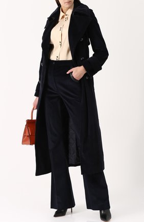 Женские бежевые вельветовые расклешенные брюки Nina Ricci, арт. 17HCPA013C00861 купить в ЦУМ | Фото №1 Вельветовые расклешенные брюки Nina Ricci бежевые | Фото №1