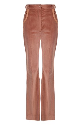 Женские бежевые вельветовые расклешенные брюки Nina Ricci, арт. 17HCPA013C00861 купить в ЦУМ | Фото №1 Вельветовые расклешенные брюки Nina Ricci бежевые | Фото №1