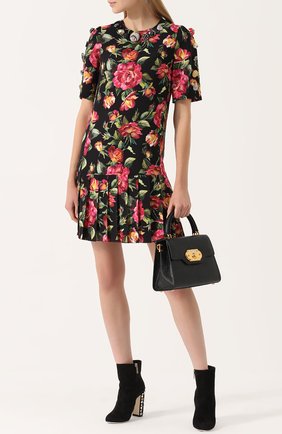 Женская сумка welcome DOLCE & GABBANA черная цвета, арт. 0116/BB6374/AI760 купить в ЦУМ | Фото №2 Сумка Welcome Dolce & Gabbana черная цвета | Фото №2