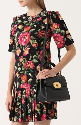 Женская сумка welcome DOLCE & GABBANA черная цвета, арт. 0116/BB6374/AI760 купить в ЦУМ | Фото №5 Сумка Welcome Dolce & Gabbana черная цвета | Фото №5