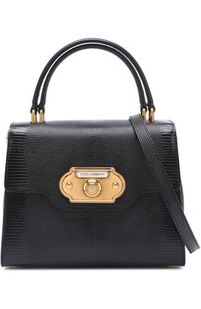 Женская сумка welcome DOLCE & GABBANA черная цвета, арт. 0116/BB6374/AI760 купить в ЦУМ | Фото №6 Сумка Welcome Dolce & Gabbana черная цвета | Фото №6