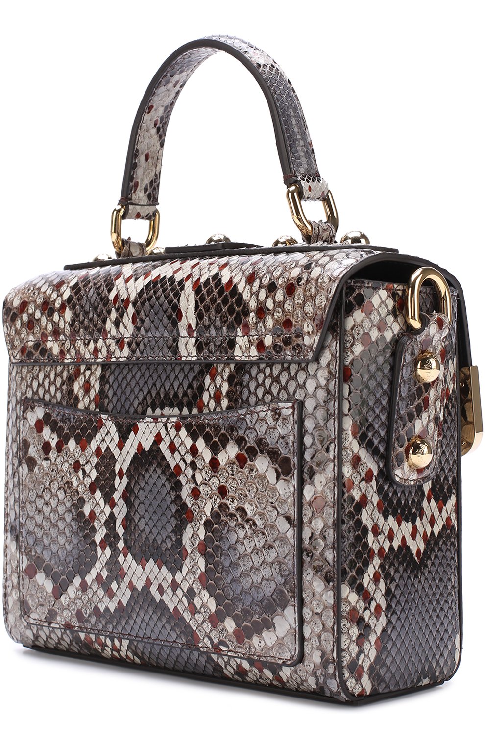 Женская сумка dolce soft из кожи питона DOLCE & GABBANA серая цвета, арт. 0116/BB6284/A2P23 купить в ЦУМ | Фото №3 Сумка Dolce Soft из кожи питона Dolce & Gabbana серая цвета | Фото №3