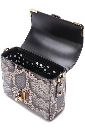 Женская сумка dolce soft из кожи питона DOLCE & GABBANA серая цвета, арт. 0116/BB6284/A2P23 купить в ЦУМ | Фото №4 Сумка Dolce Soft из кожи питона Dolce & Gabbana серая цвета | Фото №4