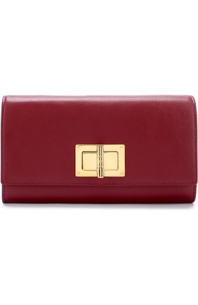 Кожаное портмоне Tom Ford, бордового цвета, арт. S0131T-CE7 в ЦУМ | Фото №1 Кожаное портмоне Tom Ford бордового цвета | Фото №1