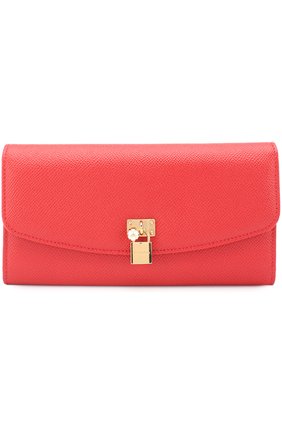 Кожаное портмоне с подвеской Dolce & Gabbana, красного цвета, арт. 0116/BI0907/AB472 в ЦУМ | Фото №1 Кожаное портмоне с подвеской Dolce & Gabbana красного цвета | Фото №1