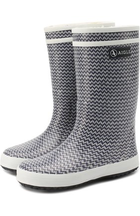 Детские резиновые сапоги с принтом Aigle разноцветного цвета, арт. 242223/L0LLY P0P P FUR в ЦУМ | Фото №1 Детские резиновые сапоги с принтом Aigle разноцветного цвета | Фото №1
