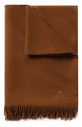 Кашемировый плед LORO PIANA коричневого цвета, арт. FAA1158 | Фото 1 (Статус проверки: Проверена категория)