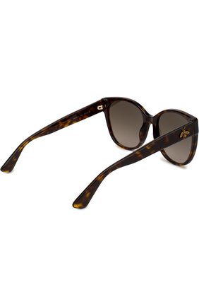 Женские солнцезащитные очки GUCCI коричневого цвета по цене 25550 руб., арт. GG0097 002 | Фото 4 Женские солнцезащитные очки GUCCI коричневого цвета, арт. GG0097 002 | Фото 4