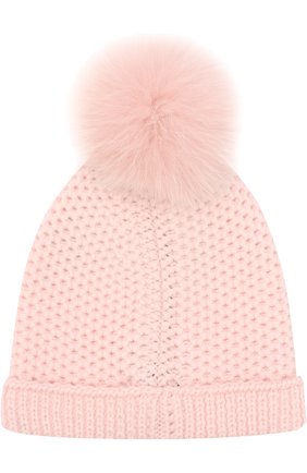 Детского шапка baby rougemont из кашемира LORO PIANA розового цвета по цене 29100 руб., арт. FAF8494 | Фото 2 Детского шапка baby rougemont из кашемира LORO PIANA розового цвета, арт. FAF8494 | Фото 2