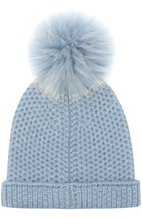 Детского шапка baby rougemont из кашемира LORO PIANA голубого цвета по цене 29100 руб., арт. FAF8494 | Фото 2 Детского шапка baby rougemont из кашемира LORO PIANA голубого цвета, арт. FAF8494 | Фото 2