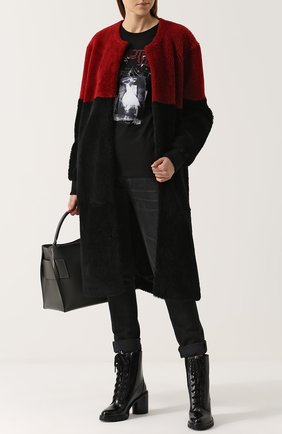 Женская черная шуба прямого кроя из овчины Anne Vest, арт. AW17/01/205/02/MIA купить в ЦУМ | Фото №1 Шуба прямого кроя из овчины Anne Vest черная | Фото №1