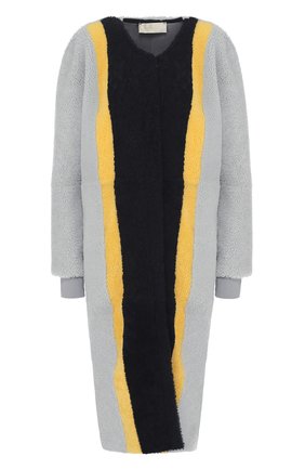 Женская разноцветная шуба из овчины с круглым вырезом Anne Vest, арт. AW17/01/203/46/ESME купить в ЦУМ | Фото №1 Шуба из овчины с круглым вырезом Anne Vest разноцветная | Фото №1