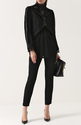 Женский черный приталенный однотонный жакет Ann Demeulemeester, арт. 1702-1002-P-182-099 купить в ЦУМ | Фото №1 Приталенный однотонный жакет Ann Demeulemeester черный | Фото №1