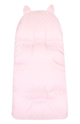 Детский пуховый конверт GUCCI розового цвета, арт. 478113/XBC16 | Фото 2 (Статус проверки: Проверена категория, Проверено; Материал: Текстиль, Пух и перо, Синтетический материал)